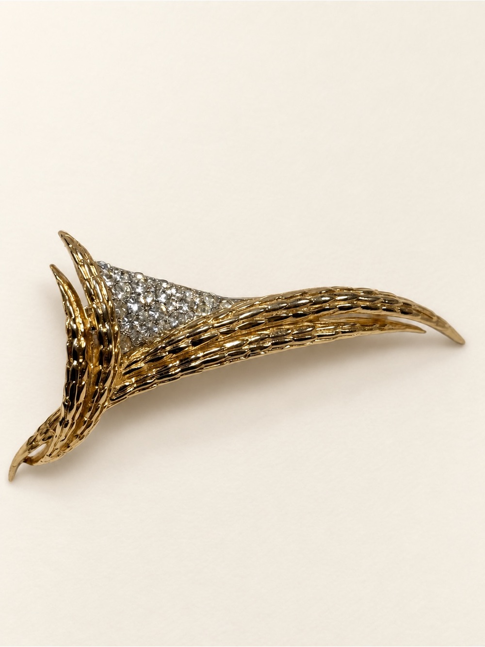 Vintage LeC by Marcel Boucher Bird of Paradise Rhinestone Brooch